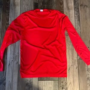 red long sleeve undershirt